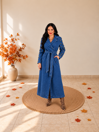 Aramyas Denim Coat Dress