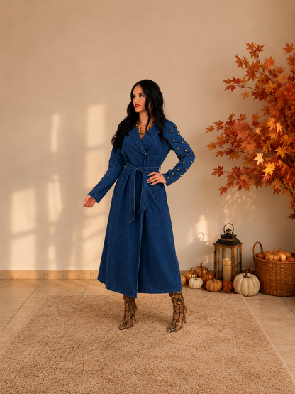Aramyas Denim Coat Dress