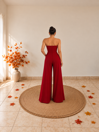 Red Fashion Jumpsuit