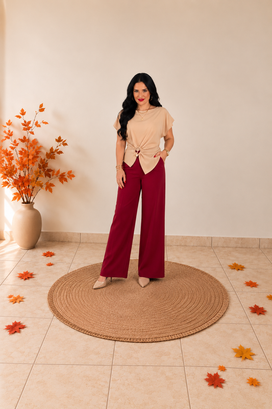 Nicole Neutral Blouse