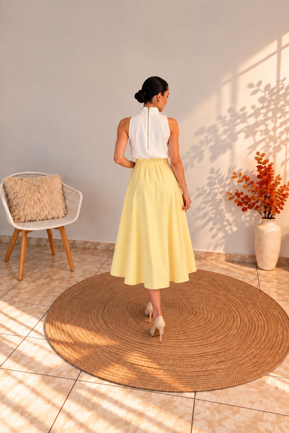 Belted Skirt.