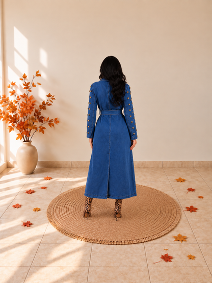 Aramyas Denim Coat Dress