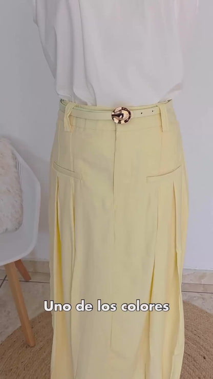 Belted Skirt.