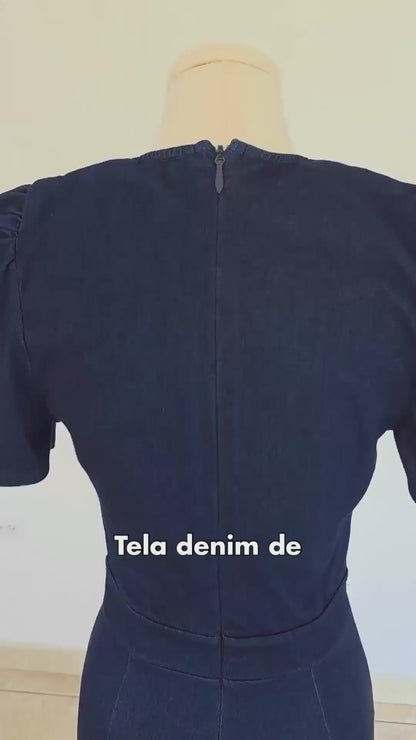 Denim Fashion Jumpsuit