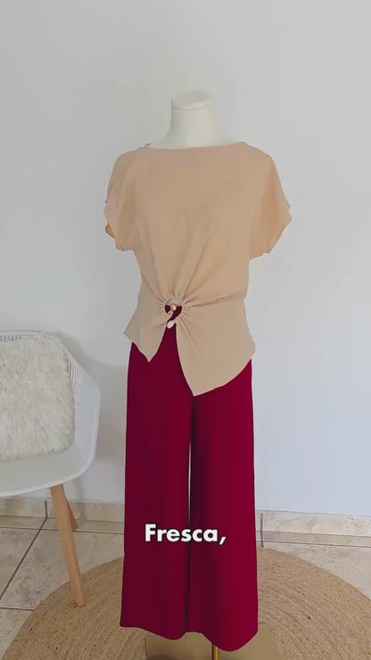 Nicole Neutral Blouse